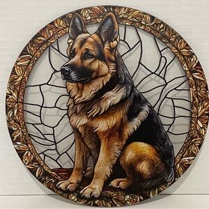 Suncatcher Acrylic German Shepherd Dog Decoration Gift New